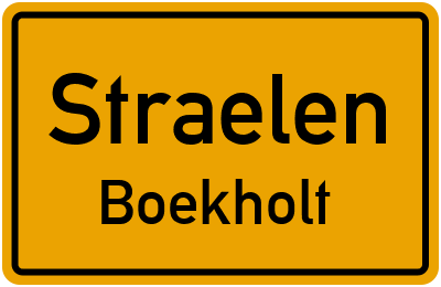 Ortsschild Straelen Boekholt