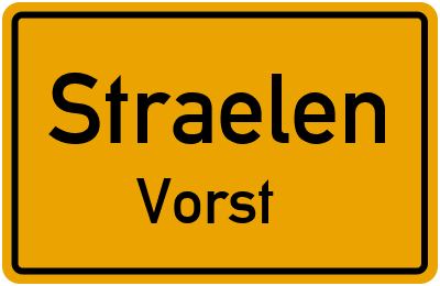 Straßenverzeichnis Straelen Vorst