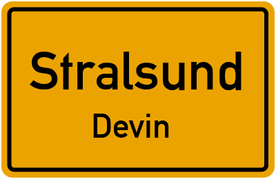 Straßenverzeichnis Stralsund Devin