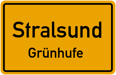 Straßenverzeichnis Stralsund Grünhufe