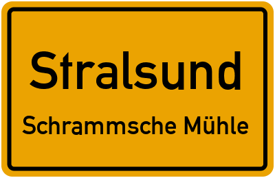 Straßenverzeichnis Stralsund Schrammsche Mühle