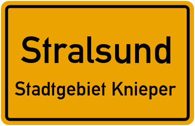 Straßenverzeichnis Stralsund Stadtgebiet Knieper