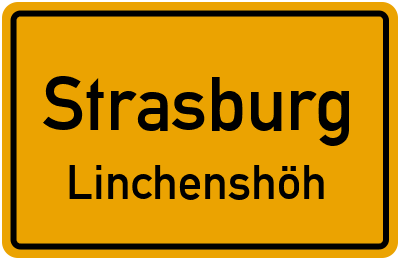 Straßenverzeichnis Strasburg Linchenshöh