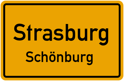 Straßenverzeichnis Strasburg Schönburg