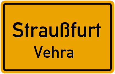 Straßenverzeichnis Straußfurt Vehra
