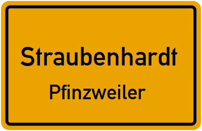 Straßenverzeichnis Straubenhardt Pfinzweiler