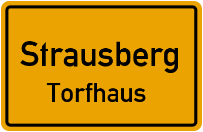Straßenverzeichnis Strausberg Torfhaus