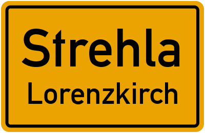 Straßenverzeichnis Strehla Lorenzkirch