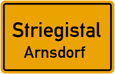Straßenverzeichnis Striegistal Arnsdorf
