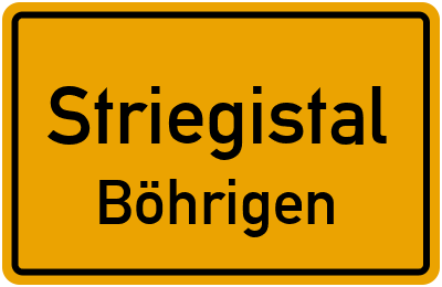 Straßenverzeichnis Striegistal Böhrigen