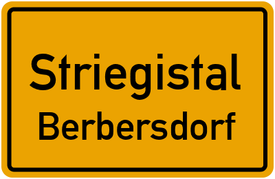 Straßenverzeichnis Striegistal Berbersdorf