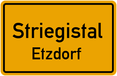 Straßenverzeichnis Striegistal Etzdorf