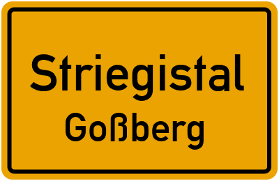 Straßenverzeichnis Striegistal Goßberg