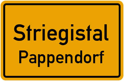 Straßenverzeichnis Striegistal Pappendorf