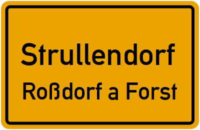 Straßenverzeichnis Strullendorf Roßdorf a.Forst