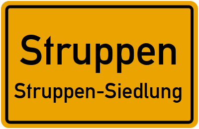 Straßenverzeichnis Struppen Struppen-Siedlung