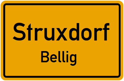 Straßenverzeichnis Struxdorf Bellig