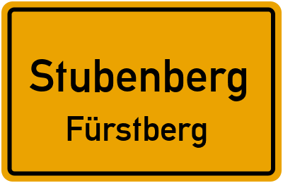 Ortsschild Stubenberg Fürstberg