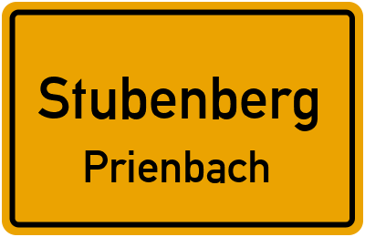 Ortsschild Stubenberg Prienbach