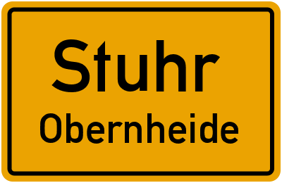 Straßenverzeichnis Stuhr Obernheide