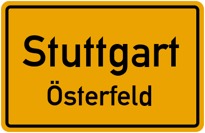 Straßenverzeichnis Stuttgart Österfeld