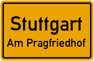 Straßenverzeichnis Stuttgart Am Pragfriedhof
