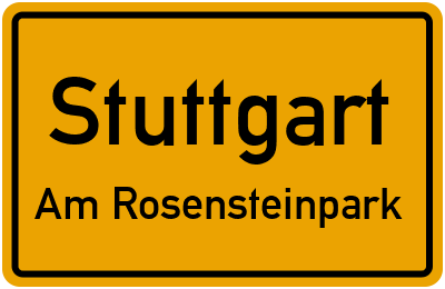Straßenverzeichnis Stuttgart Am Rosensteinpark