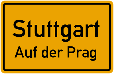 Straßenverzeichnis Stuttgart Auf der Prag