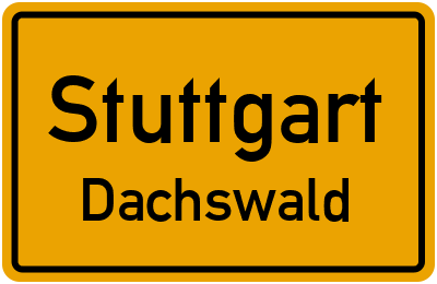 Straßenverzeichnis Stuttgart Dachswald