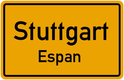 Straßenverzeichnis Stuttgart Espan