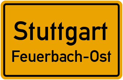 Straßenverzeichnis Stuttgart Feuerbach-Ost