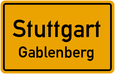 Straßenverzeichnis Stuttgart Gablenberg