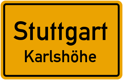 Straßenverzeichnis Stuttgart Karlshöhe