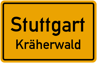 Straßenverzeichnis Stuttgart Kräherwald