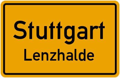 Straßenverzeichnis Stuttgart Lenzhalde