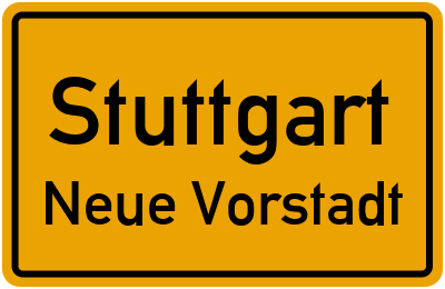 Straßenverzeichnis Stuttgart Neue Vorstadt