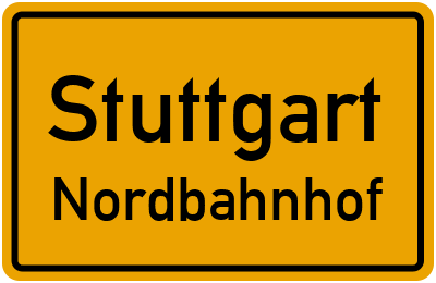 Straßenverzeichnis Stuttgart Nordbahnhof