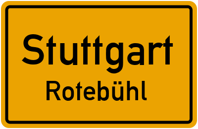 Straßenverzeichnis Stuttgart Rotebühl