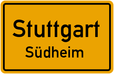 Straßenverzeichnis Stuttgart Südheim