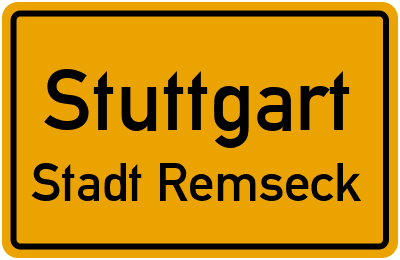 Straßenverzeichnis Stuttgart Stadt Remseck