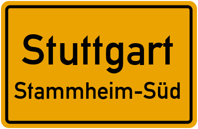 Straßenverzeichnis Stuttgart Stammheim-Süd