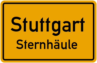 Straßenverzeichnis Stuttgart Sternhäule