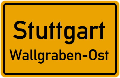 Straßenverzeichnis Stuttgart Wallgraben-Ost