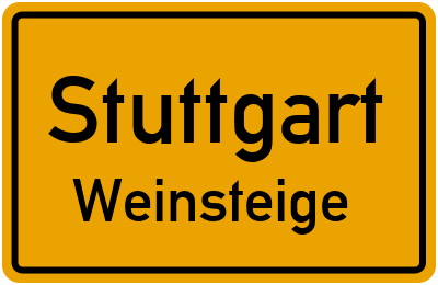 Straßenverzeichnis Stuttgart Weinsteige