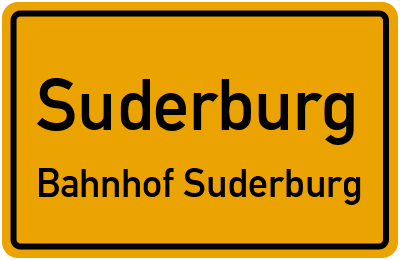 Straßenverzeichnis Suderburg Bahnhof Suderburg