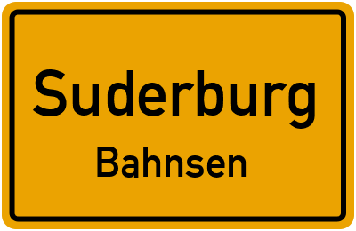 Straßenverzeichnis Suderburg Bahnsen