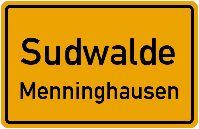 Straßenverzeichnis Sudwalde Menninghausen