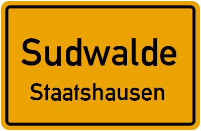 Straßenverzeichnis Sudwalde Staatshausen