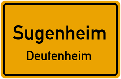 Ortsschild Sugenheim Deutenheim