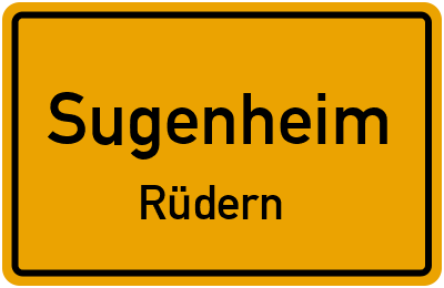Ortsschild Sugenheim Rüdern
